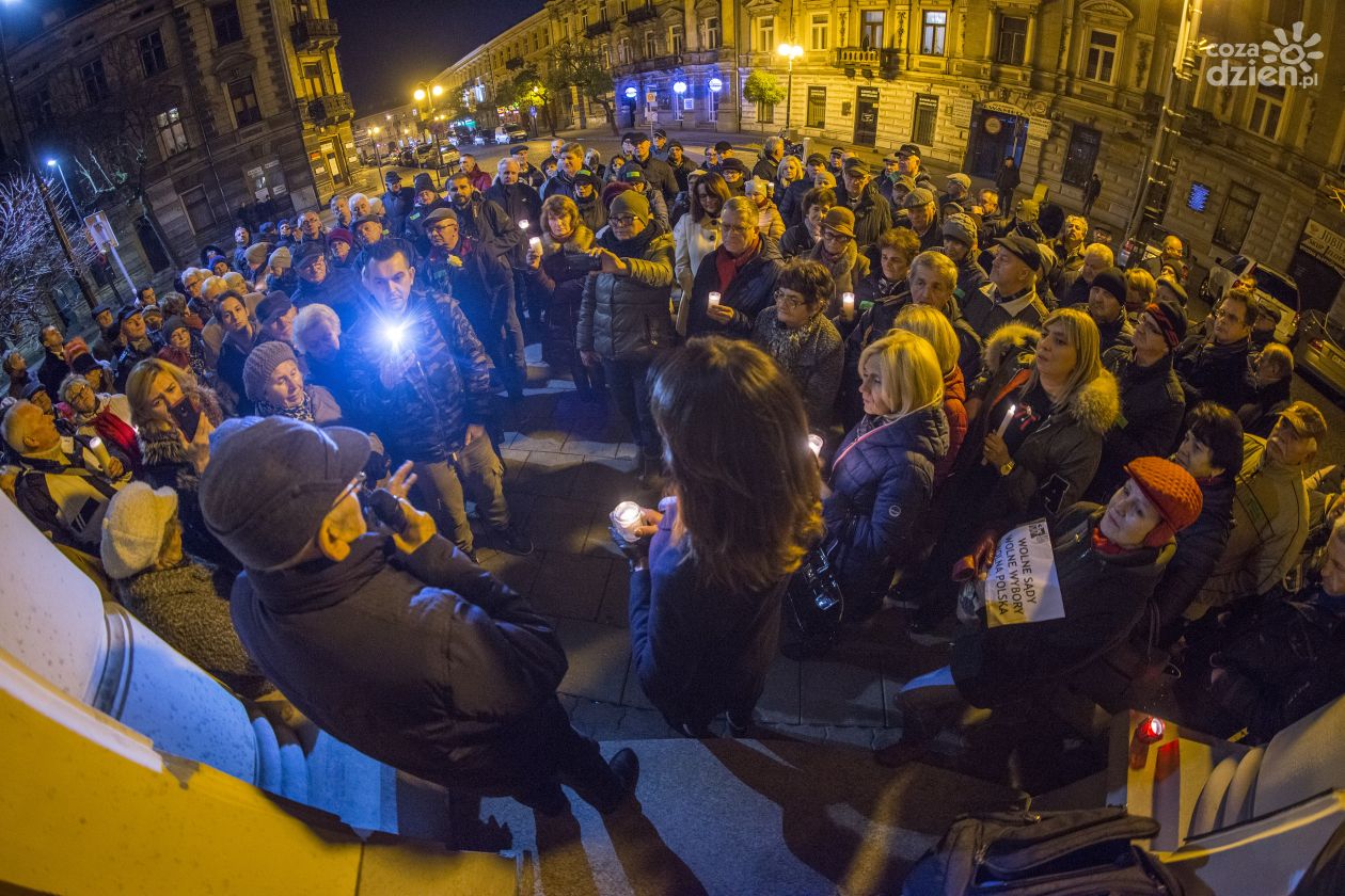 Protest pod Sądem Okręgowym w Radomiu