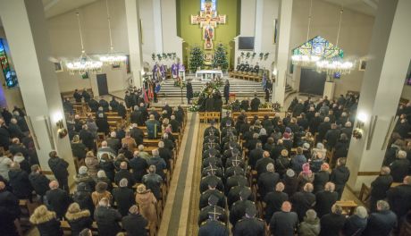 Uroczystość pogrzebowa byłego komendanta Straży Pożarnej w Radomiu