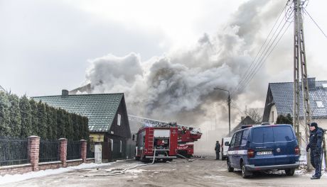 Pożar domu przy ul. Floriana