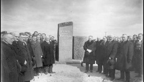 Pomnik linii im. Józefa Piłsudskiego znaleziony