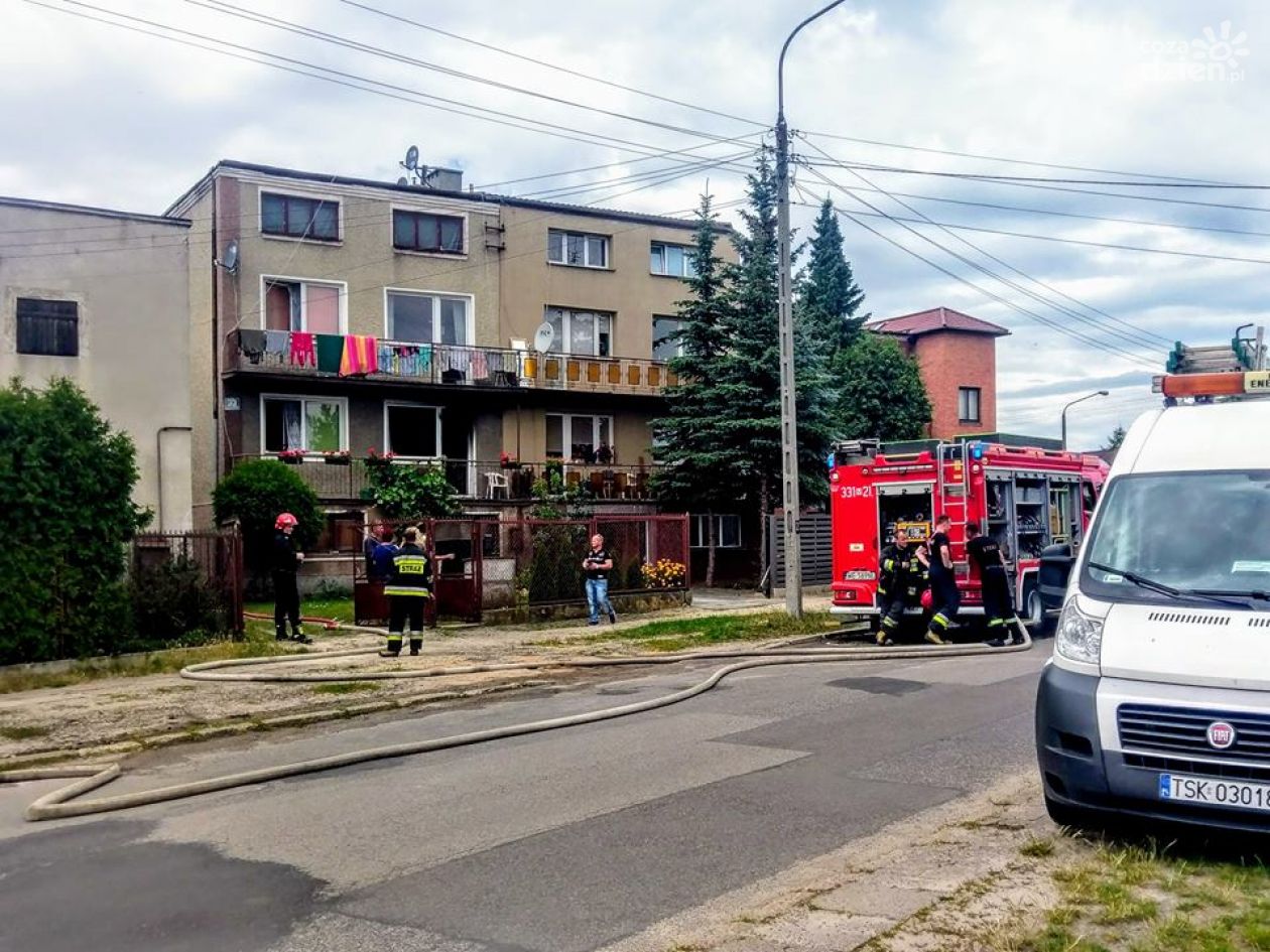 Pożar mieszkania przy ul. Langiewicza