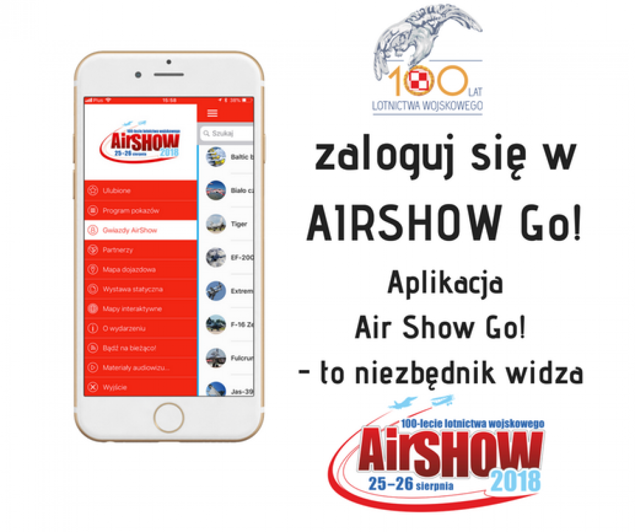 Air Show 2018: Sprawdź mapę lotniska w aplikacji i na komputerze