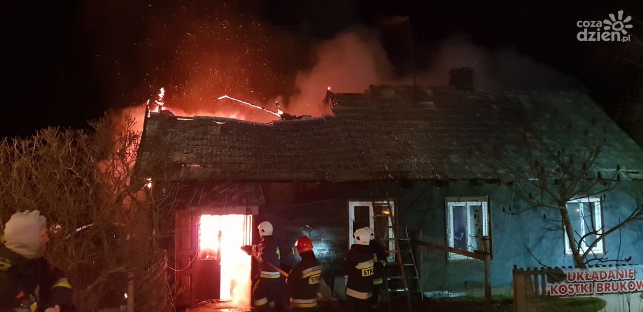Spłonął dom w Modrzejowicach