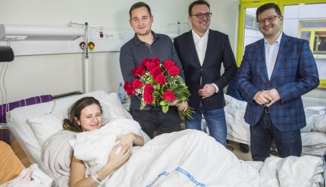 Prezydent odwiedził pierwsze dzieci narodzone w radomskim szpitalu (zdjęcia)