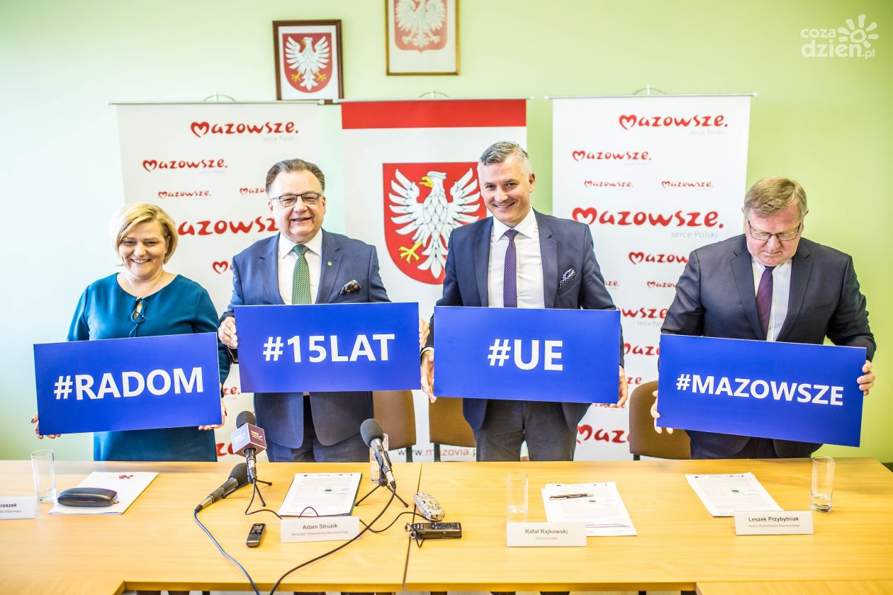 Podsumowanie 15-letniego okresu członkostwa Mazowsza w Unii Europejskiej - briefing prasowy w Delegaturze Urzędu Marszałkowskiego (zdjęcia)