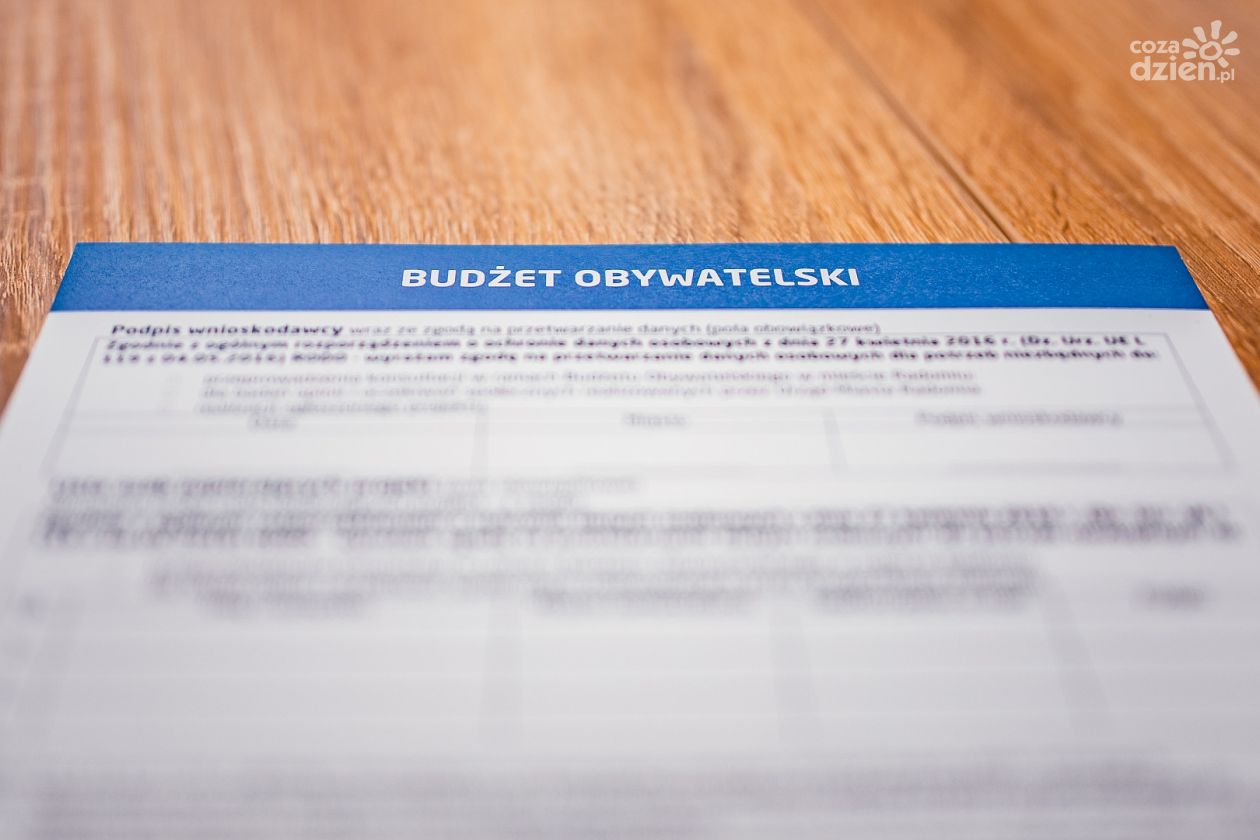Jest lista projektów Budżetu Obywatelskiego 2024