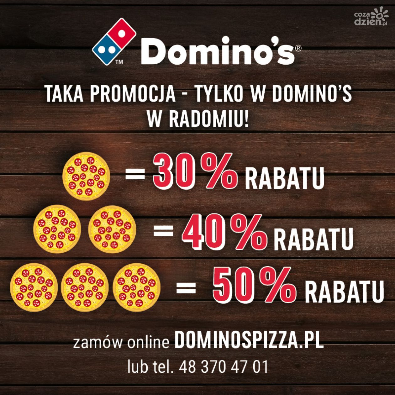 Smaczna pizza w Radomiu? Domino's Pizza 