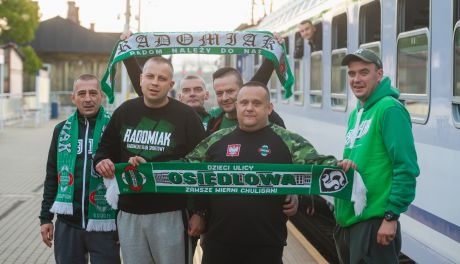 Kibice Radomiaka wyjechali na mecz do Poznania (zdjęcia)