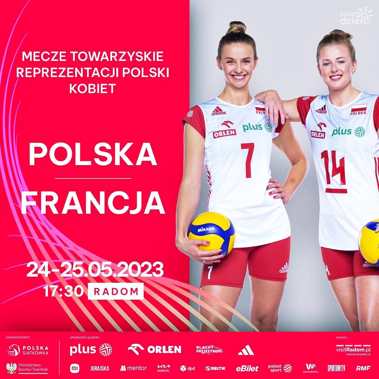 Trwa sprzedaż biletów na mecze siatkarskich reprezentacji kobiet Polska - Francja w RCS