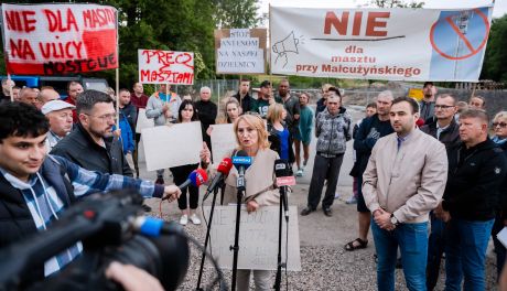 Protest przeciwko budowie masztu na ul. Mostowej (zdjęcia)