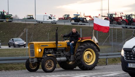 Strajk Rolników - blokady na E7 (zdjęcia)