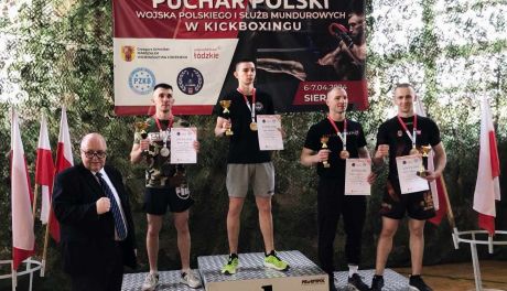 Złoty medal Jakuba Galiszewskiego w Pucharze Polski Wojska Polskiego i Służb Mundurowych w kickboxingu
