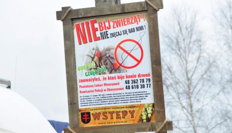 Protest obrońców zwierząt na Wstępach (fot. Szymon Wykrota)
