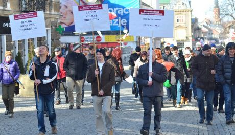 Pikieta radomskich studentów przeciw agrsji