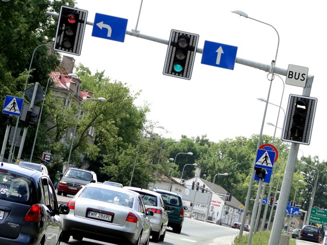 Sygnalizacja na ulicy Wierzbickiej