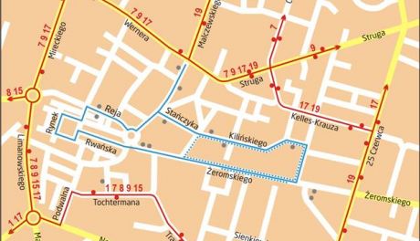 Objazdy w centrum Radomia. Autobusy pojadą innymi trasami! (mapka)