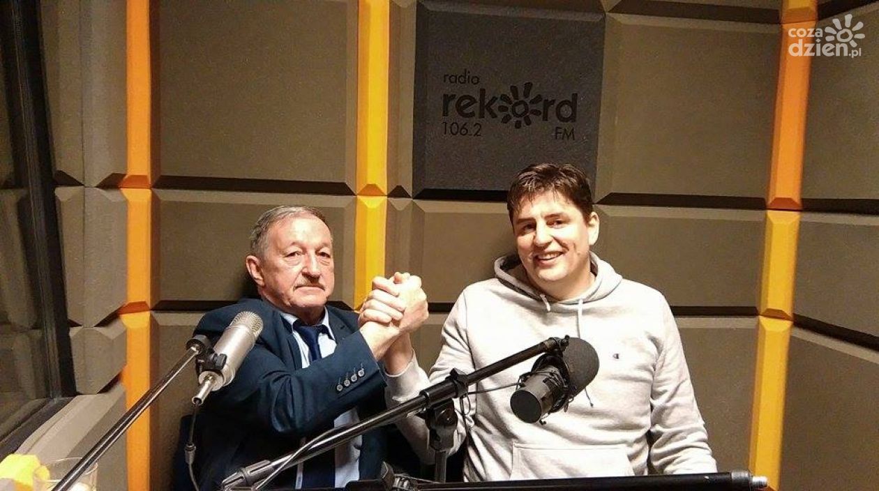 Włodzimierz Kabus i Robert Prygiel - rozmowa w studiu lokalnym Radia Rekord