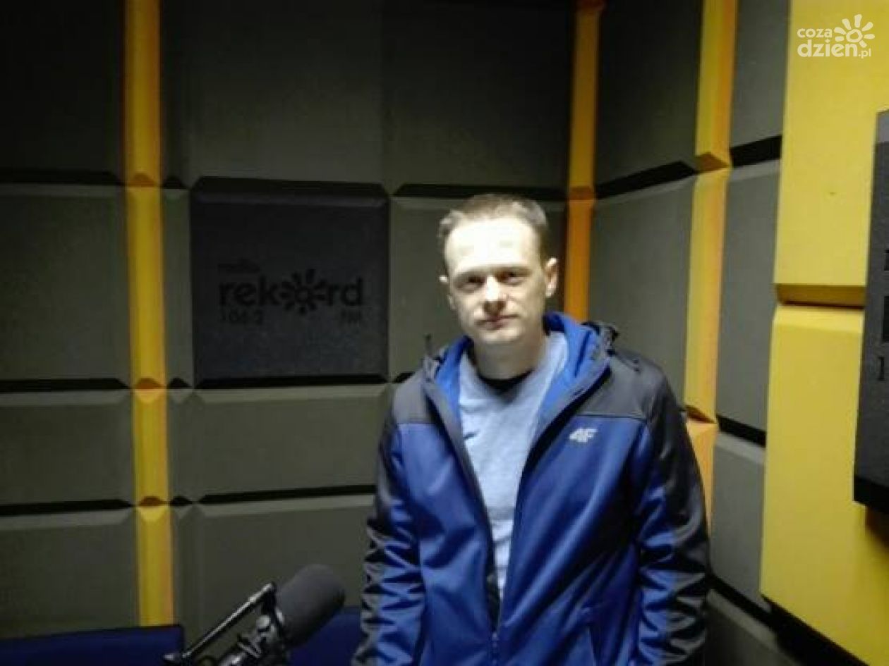 Dawid Mazur - rozmowa w studiu lokalnym Radia Rekord