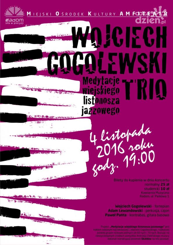 Wojciech Gogolewski Trio w MOK 