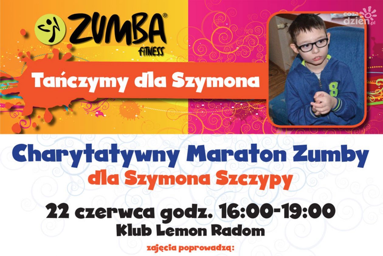 Weź udział w maratonie zumby i pomóż choremu Szymonowi!
