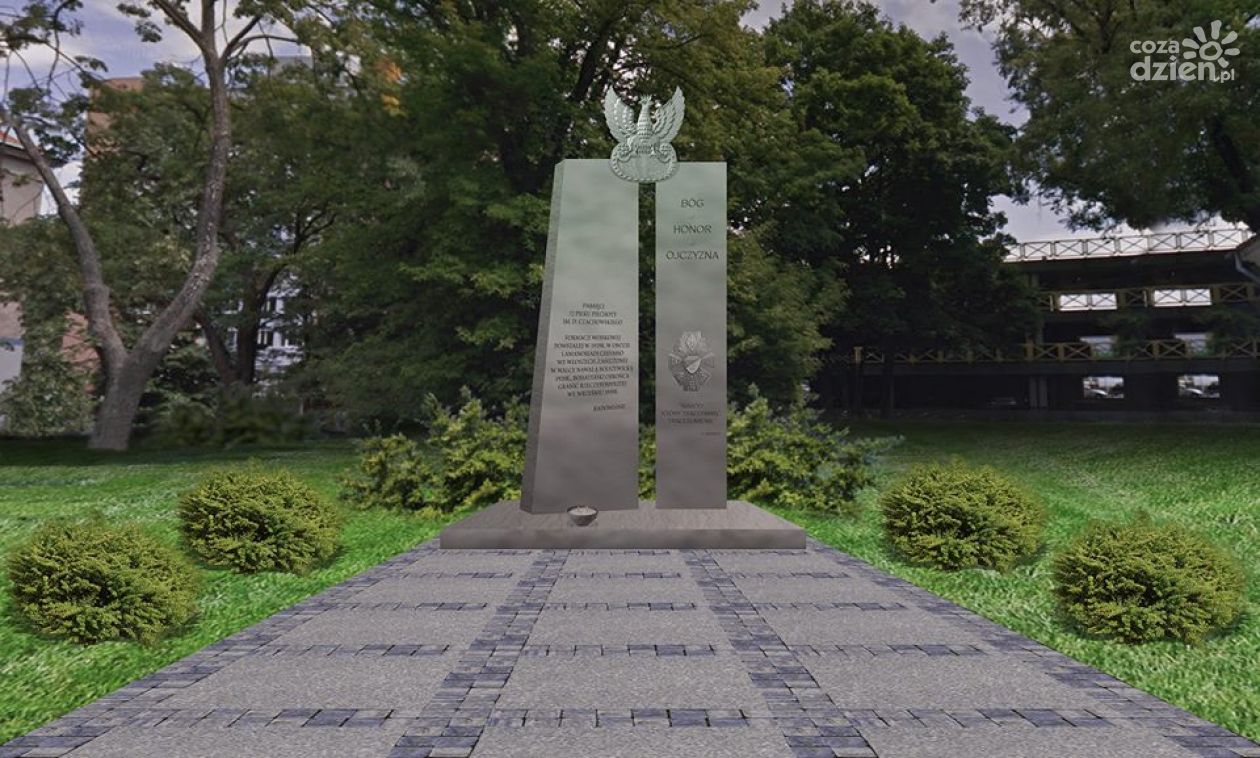 Pomnik 72. Pułku Piechoty - wmurowanie aktu