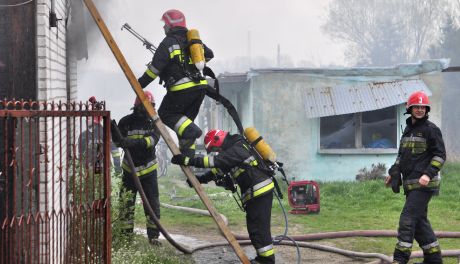 Pożar domu przy ulicy Wośnickiej