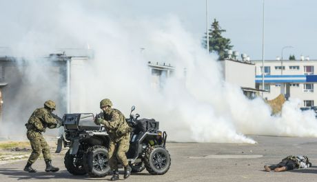 Ćwiczenia służb na terenie elektrowni w Świerżach Górnych