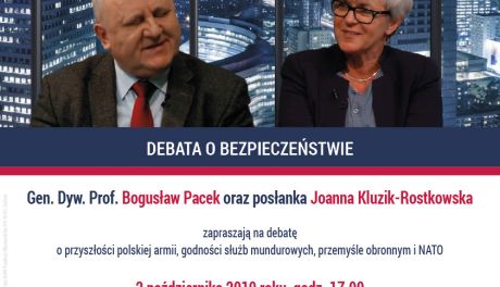 Joanna Kluzik-Rostkowska i gen.dyw. Bogusław Pacek. Debata o bezpieczeństwie