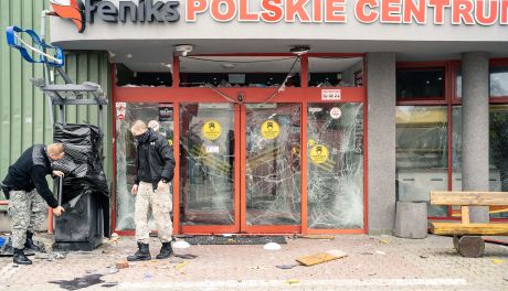 Wybuch bankomatu przy Feniksie (zdjęcia)