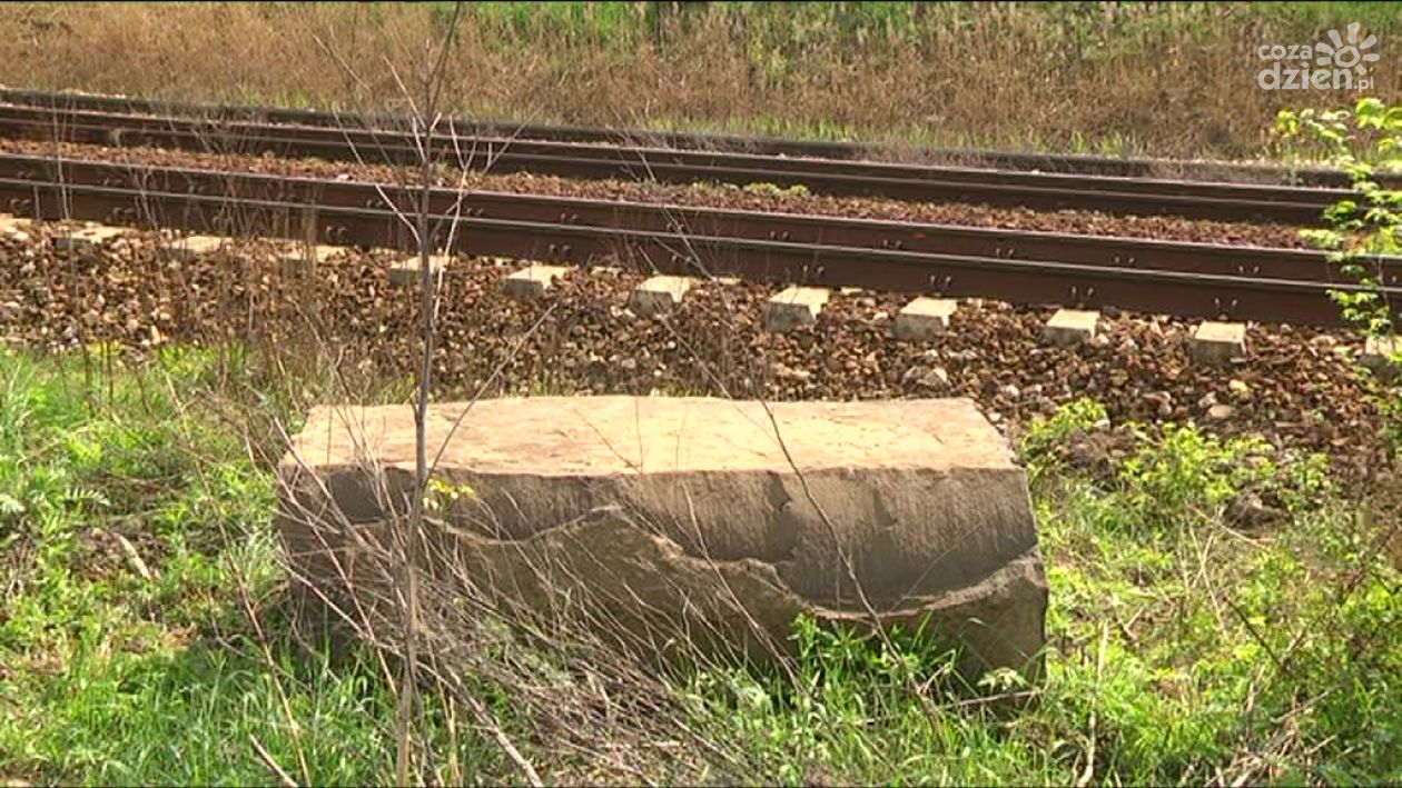 Linia kolejowa z pomnikiem