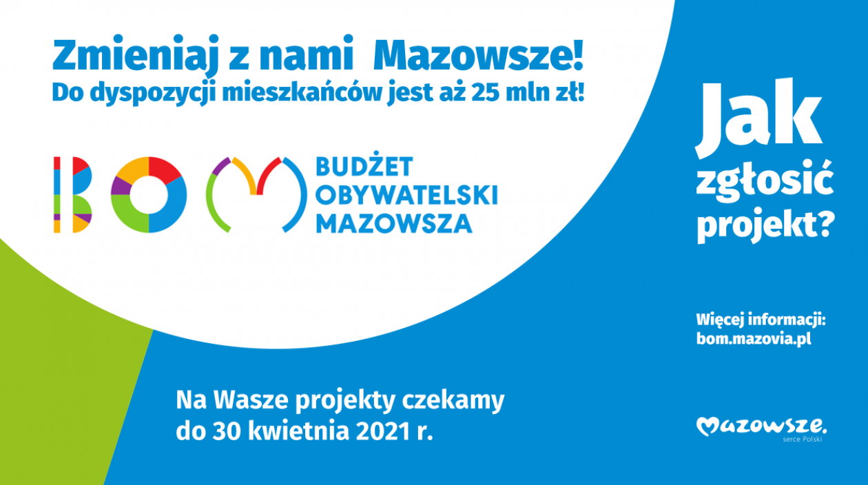 Dwa tygodnie na zgłaszanie projektów do Budżetu Obywatelskiego Mazowsza