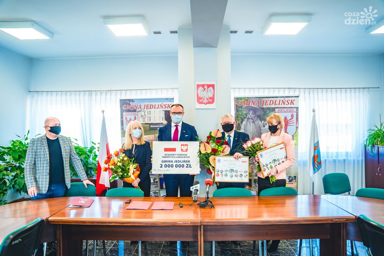 Konferencja prasowa na temat nowych inwestycji w Jedlińsku (zdjęcia)