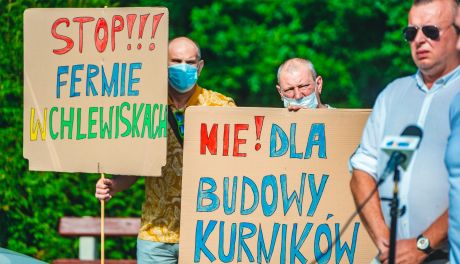Protest mieszkańców Chlewisk (zdjęcia)
