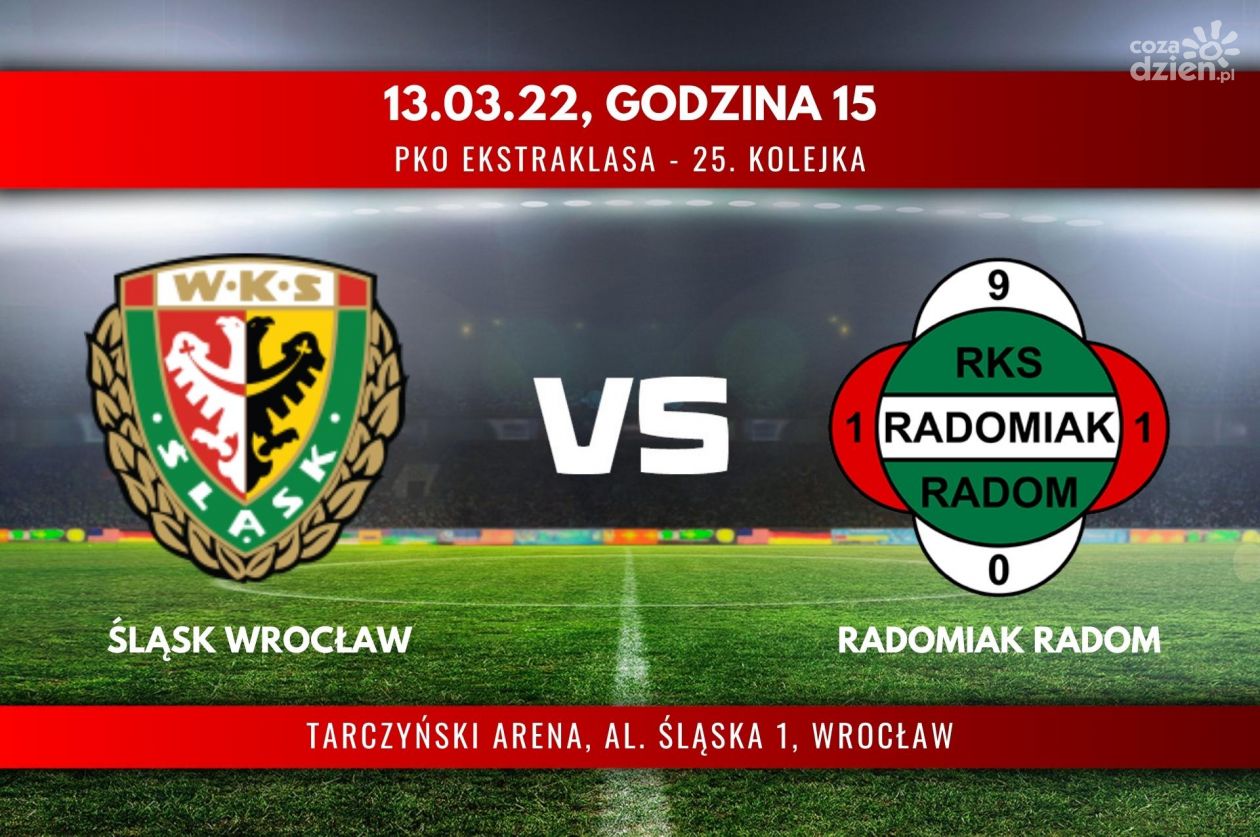 Śląsk Wrocław - Radomiak Radom (relacja LIVE)