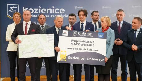 Nowa linia kolejowa Kozienice - Dobieszyn