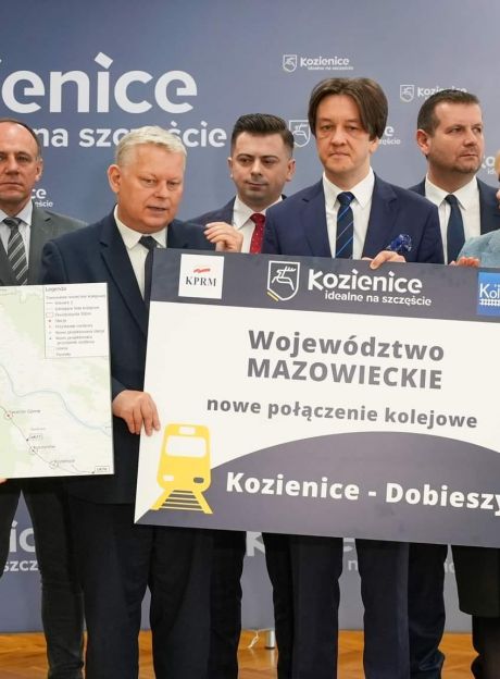 Nowa linia kolejowa Kozienice - Dobieszyn