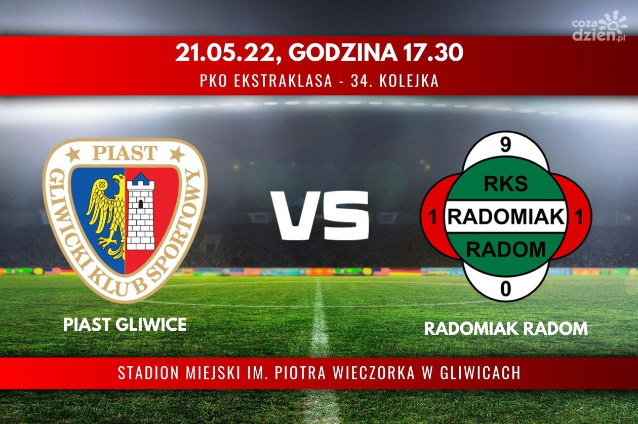 Piast Gliwice - Radomiak Radom (relacja LIVE) 