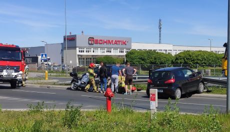 Wypadek na skrzyżowaniu ulic Kozienickiej i Żółkiewskiego