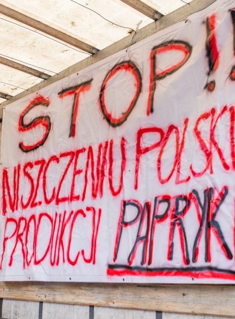 Protest producentów papryki