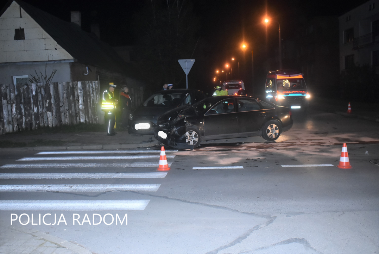 14-latek w centrum Radomia spowodował wypadek
