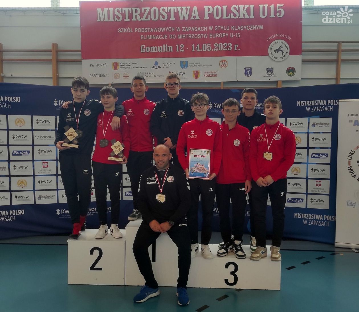 Trzy medale zapaśników Olimpijczyka Radom podczas mistrzostw Polski U15