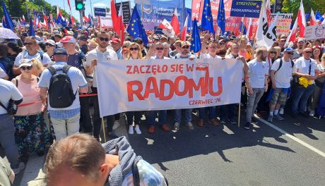 Niedzielny marsz opozycji. Była liczna grupa z Radomia
