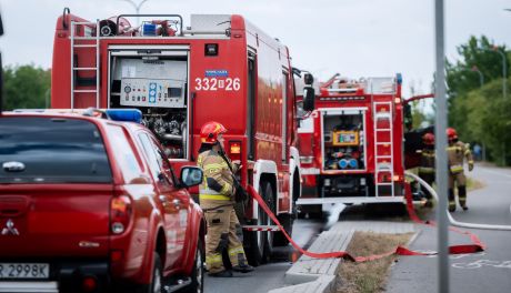 Region Pożar samochodu w Iłży