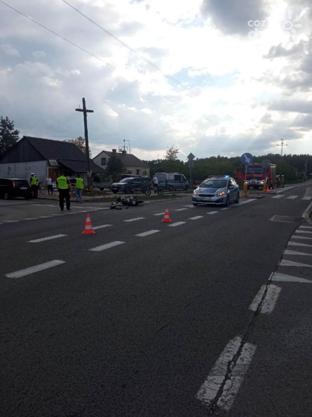 Wypadek w Augustowie, dwie osoby w szpitalu