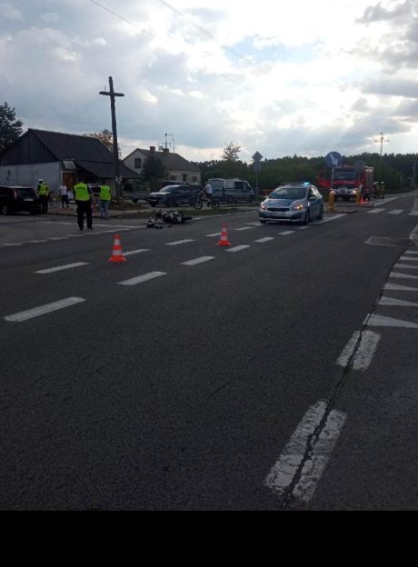 Wypadek w Augustowie, dwie osoby w szpitalu
