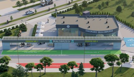 Wizualizacja nowego dworca autobusowego w Białobrzegach