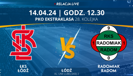 Sport ŁKS Łódź - Radomiak Radom (relacja LIVE) 