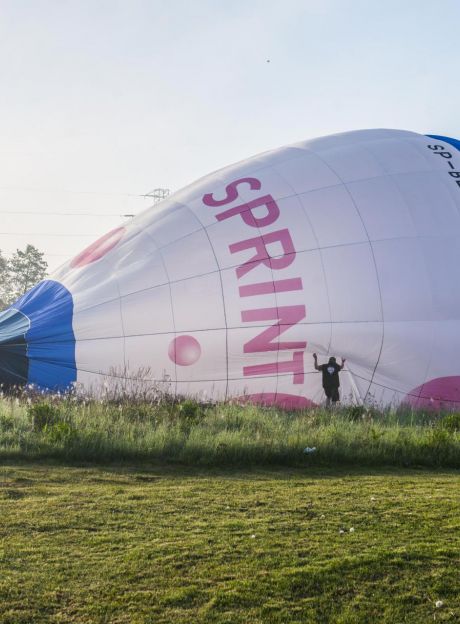 Lot balonem SprintAir nad Radomiem - północna część miasta