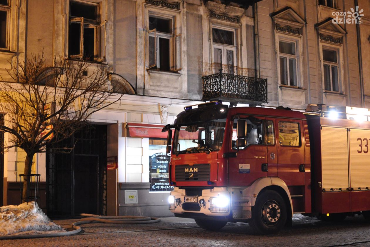 Pożar mieszkania przy ulicy Moniuszki!