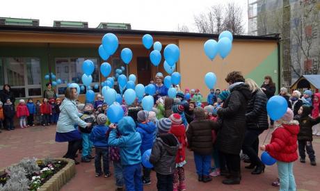 Niebieski dzień w Publicznym Przedszkolu nr 3 w Radomiu